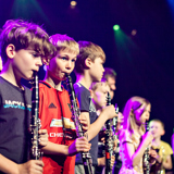 Børn spiller klarinet